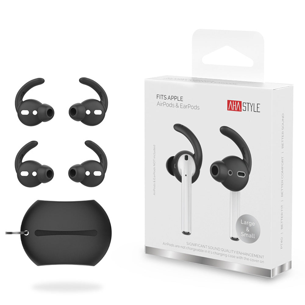 AHASTYLE PT40 for Apple AirPods with Charging Case (2016) (2019) AirPods with Wireless Charging Case (2019) 2 Pairs Silicone Earphone Cover Cap Eartip Size: L AHASTYLE PT40 for Apple AirPods with Charging Case (2016) (2019) AirPods with Wireless Charging Case (2019) 2 Pairs Silicone Earphone Cover Cap Eartip Size: L